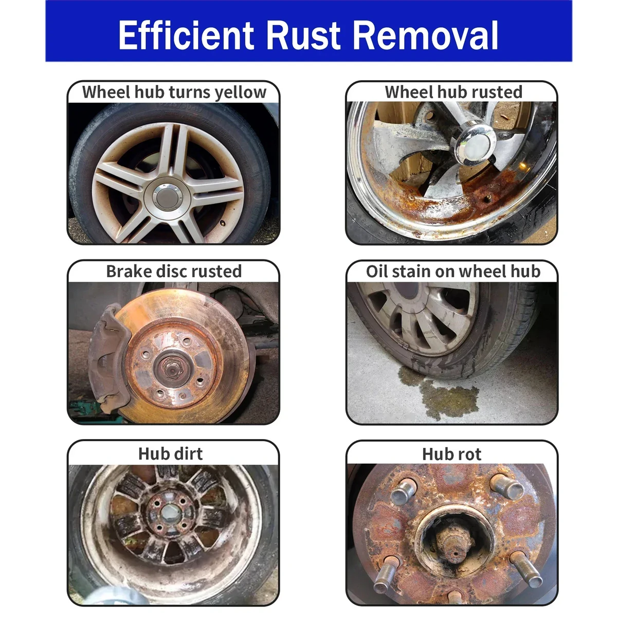 Multi-Purpose Rust Remover Spray 100 ml (Rims, Brakes, Metal) – 6