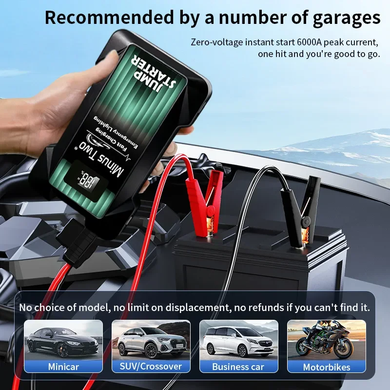 Booster de démarrage voiture 12 V et batterie externe