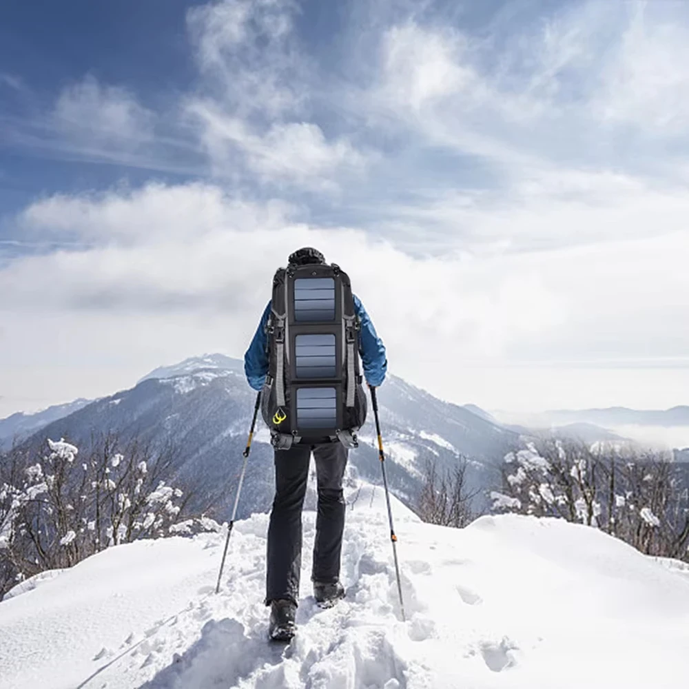 Sac à dos solaire imperméable avec port USB de charge